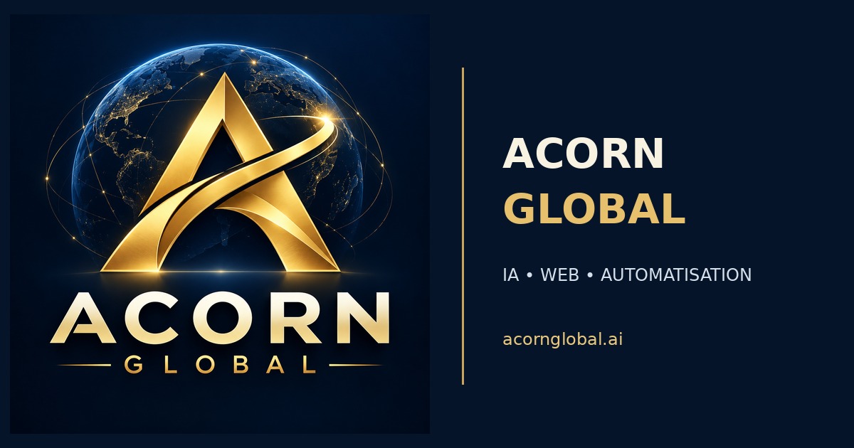 Visuel officiel ACORN GLOBAL pour le partage de liens
